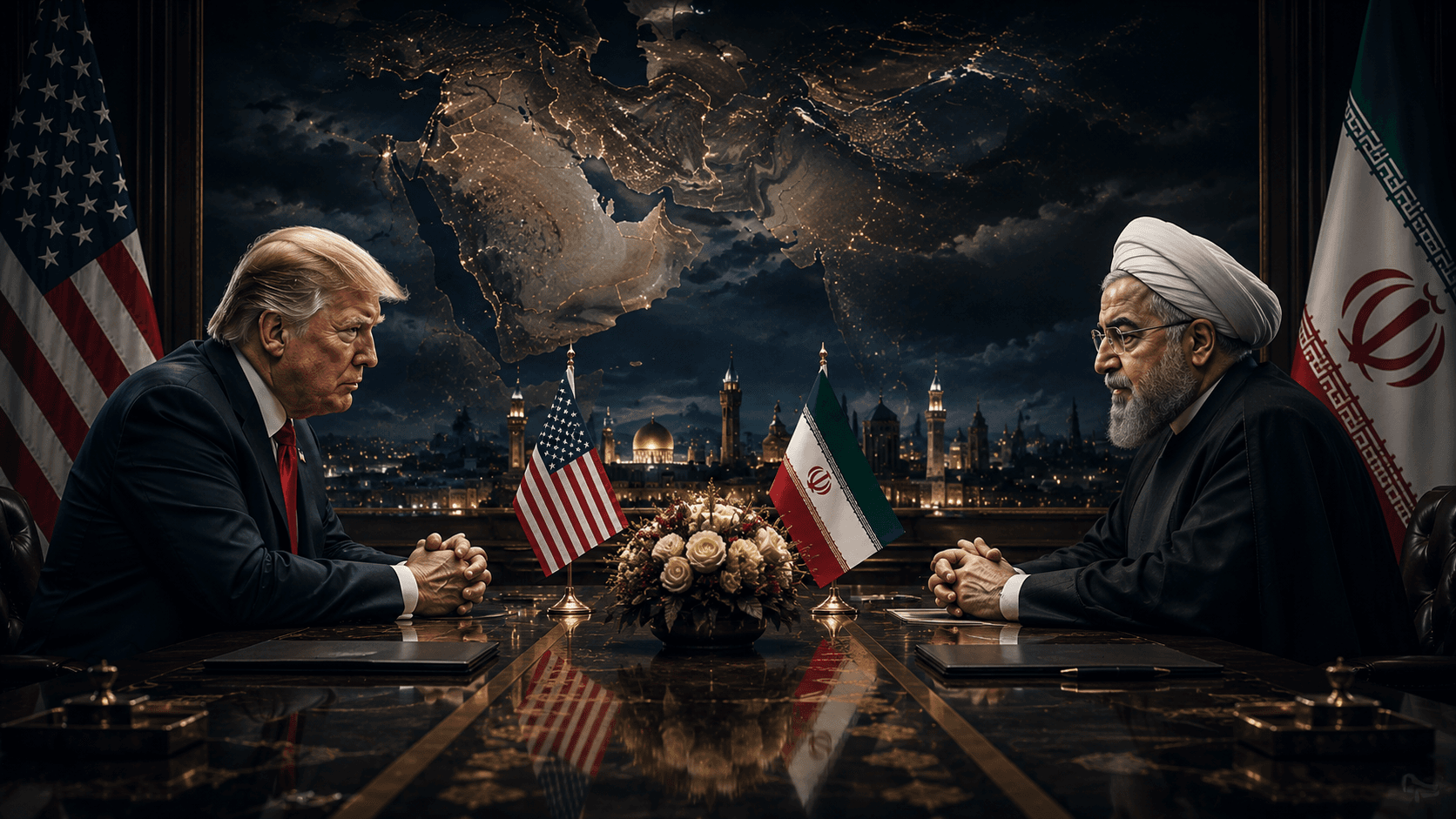 Diplomatic standoff under stormy skies